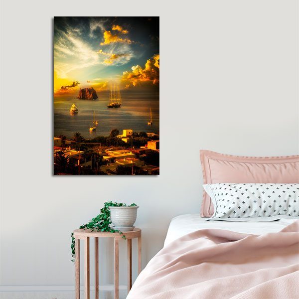 sypialniany obraz z Sycylią