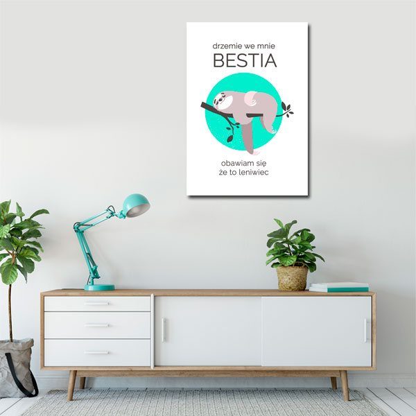 plakat do salonu ze zwierzakiem