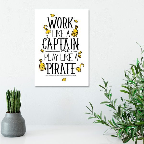 plakat czarno-biały i żółty