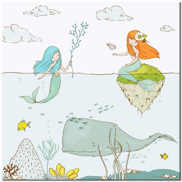 ozdoba do pokoju z syrenkami