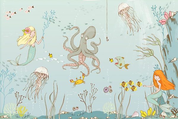 fototapeta z syrenkami