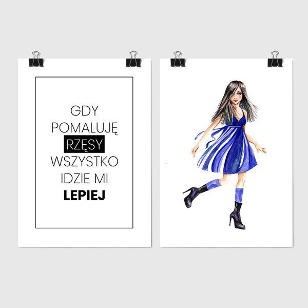 plakat kobiecy dyptyk