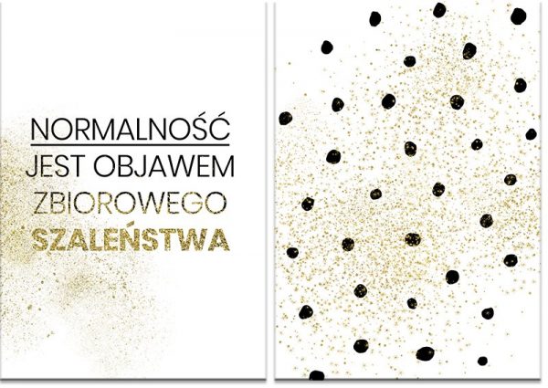 normalność na plakacie