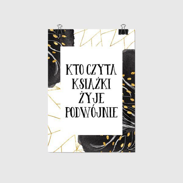 plakat o książkach