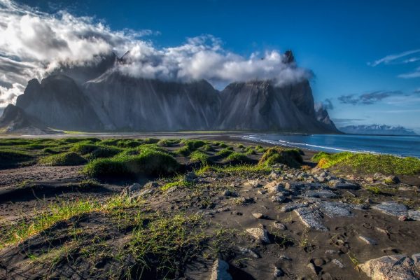 plaża Stokksnes z górą Vestrahorn
