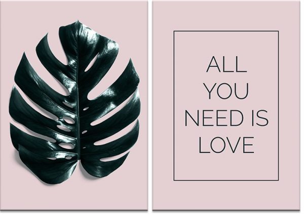 dyptyk z angielskim napisem