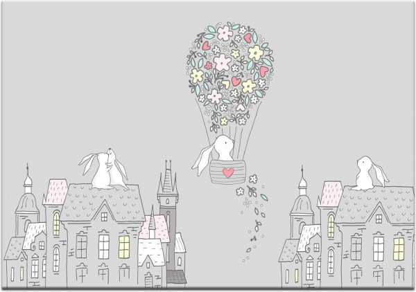 plakat do pokoju dziecka z królikami