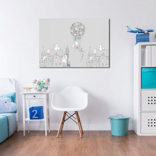 ecru plakat z królikami