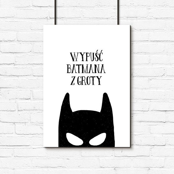 czarno-biały plakat