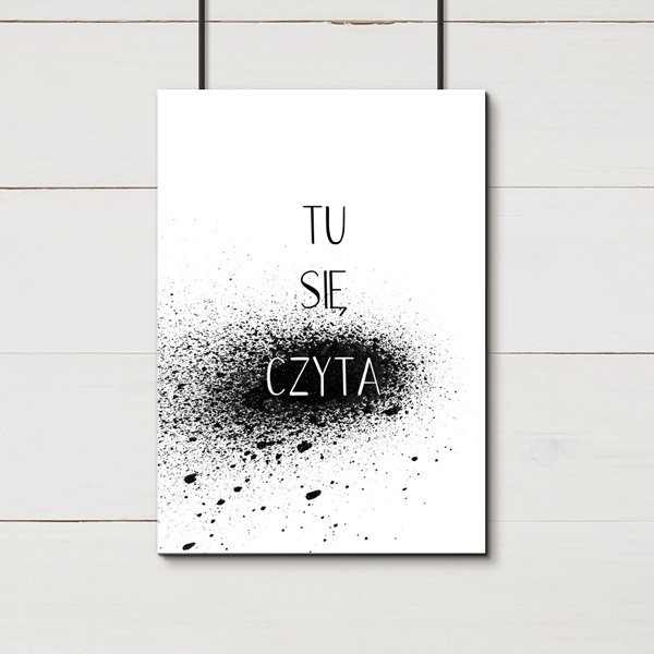 plakat do łazienki z napisem