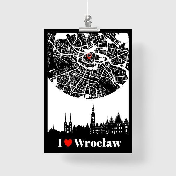 plakat do salonu z Wrocławiem
