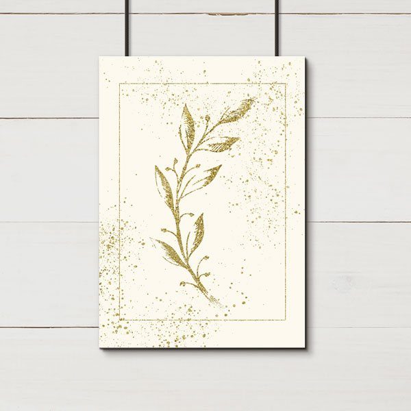 kwiaty brokatowe jako plakat