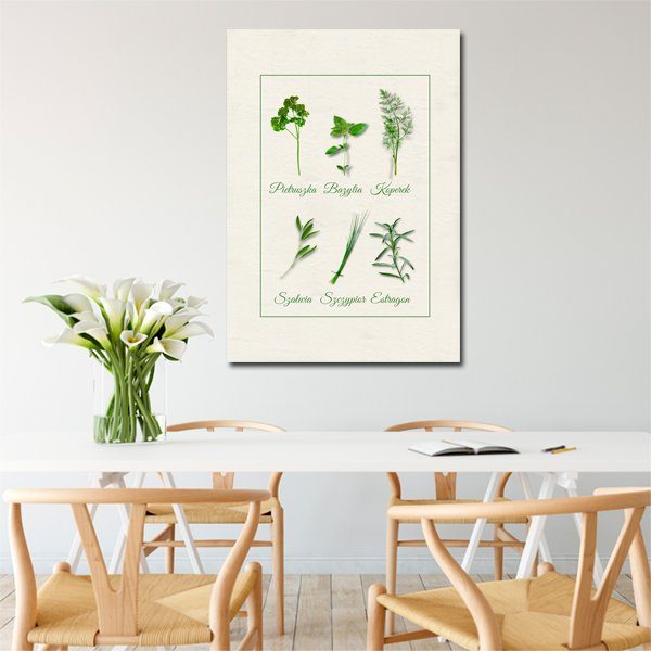 przyprawy do jadalni jako plakat