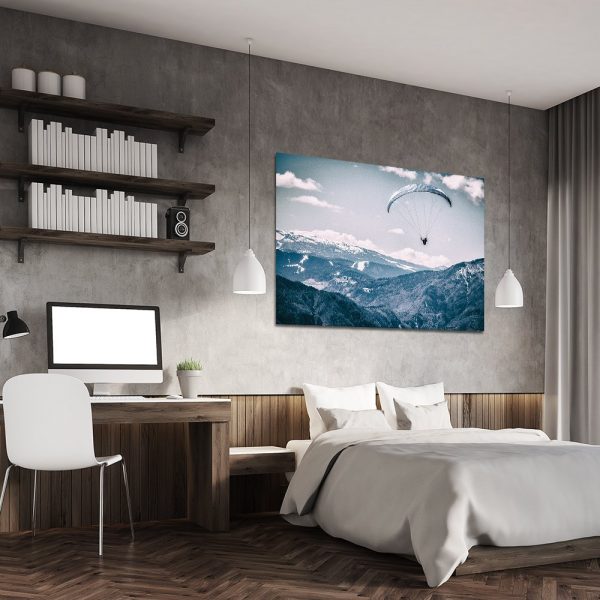 plakat poziomy w zimnych odcieniach