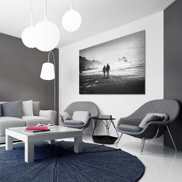 plakat z biało-czarnym motywem