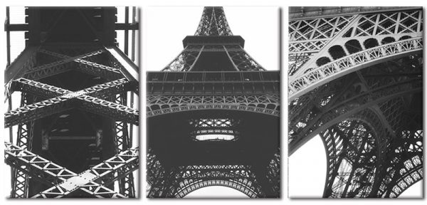 wieża Eiffla na tryptyku