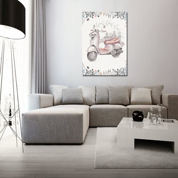 dekoracja w formie plakatu retro