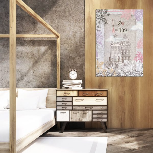 pionowy plakat retro