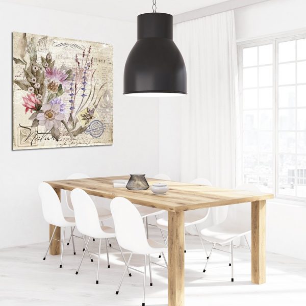 kwiaty w stylu retro na palkacie