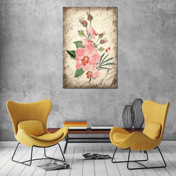 kwiaty kolorowe na obrazie