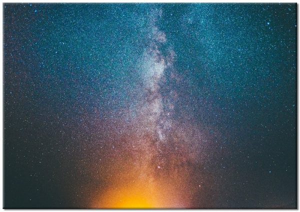 poziomy plakat z kosmosem