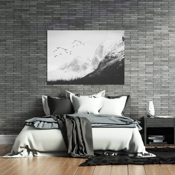 plakat poziomy z górami