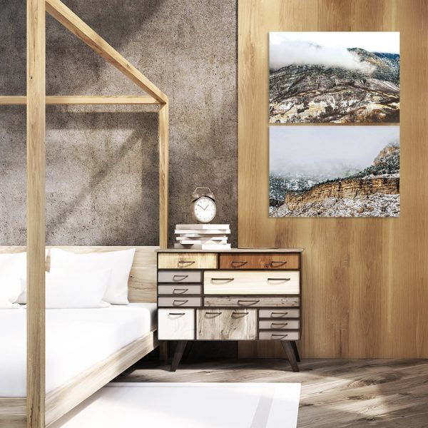 pionowy dyptyk do sypialni