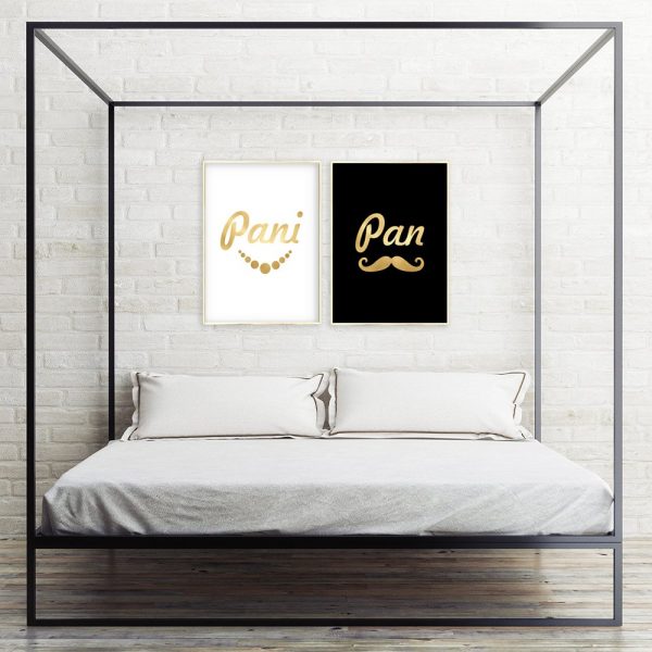 dyptyk złoty jako dwa plakaty