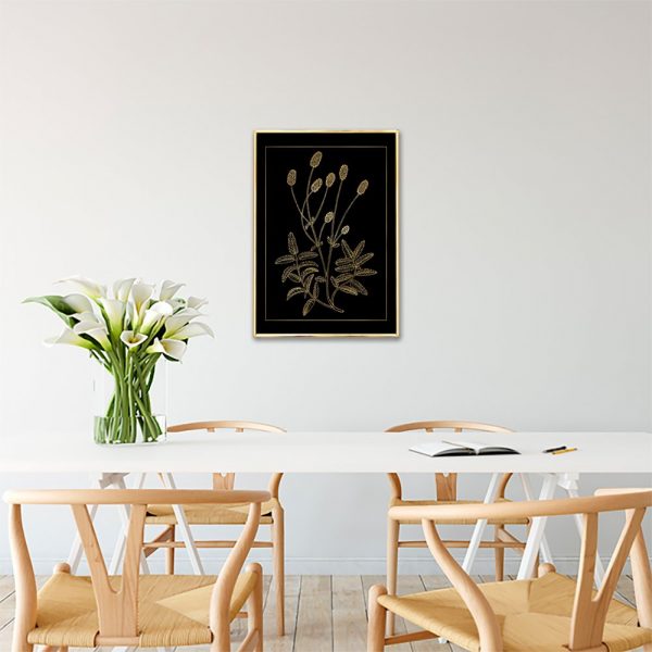 pionowy plakat złoty