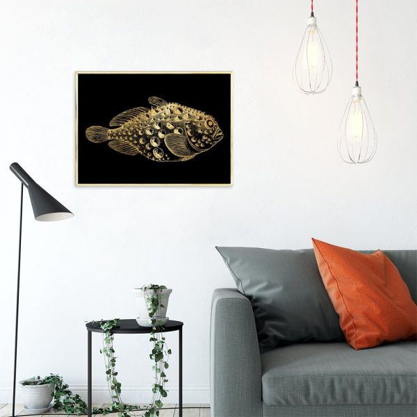 złota rybka na plakacie