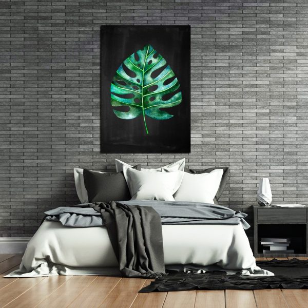 tropikalny liść na plakacie