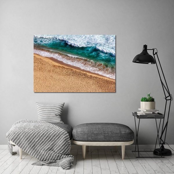 morze i piasek na obrazie