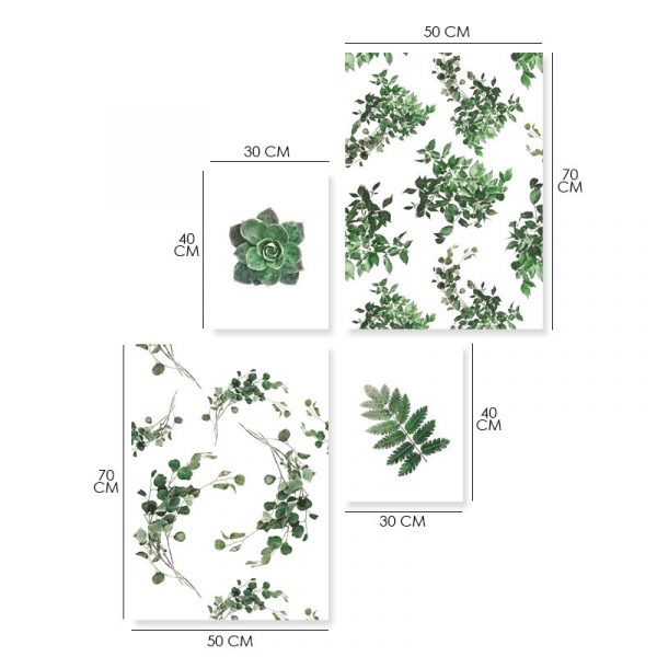 plakaty z tropikalnymi roślinami