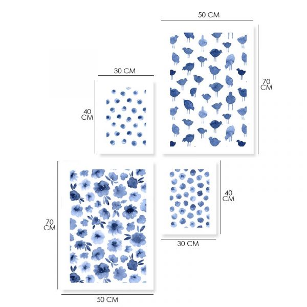 zestaw plakatów z ptakami