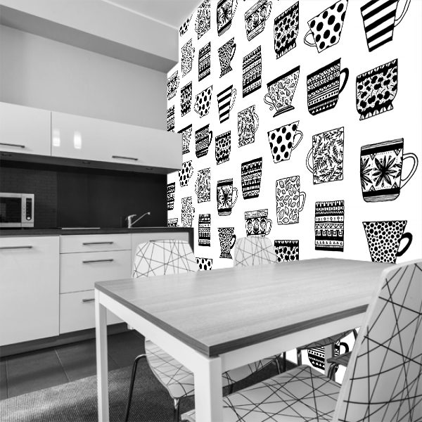 fototapeta z kubkami