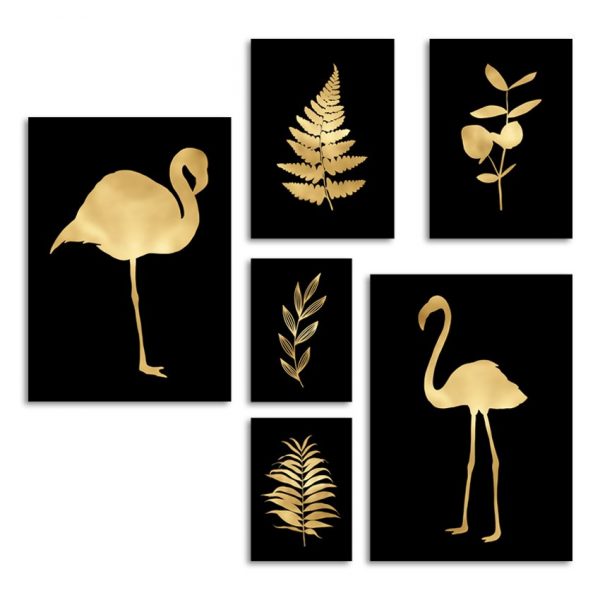 plakaty z flamingami