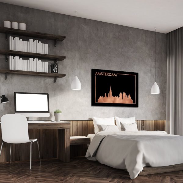 plakat z motywem Amsterdamu
