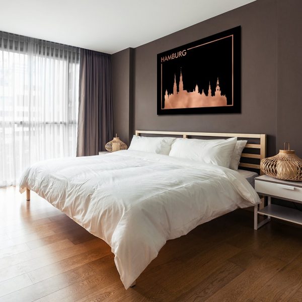 plakat poziomy z Hamburgiem