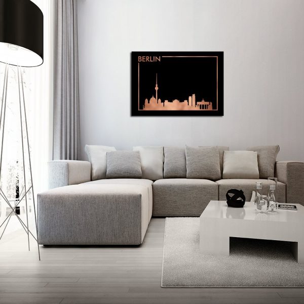 miedziany plakat z motywem Berlina