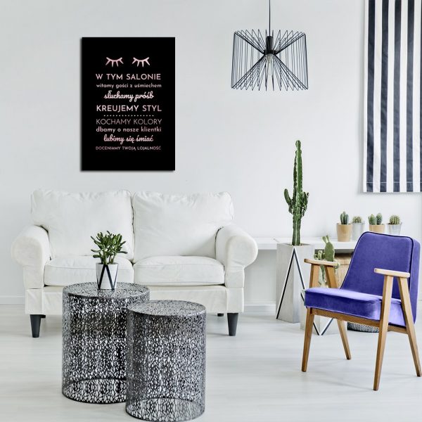 różowe zasady na plakacie