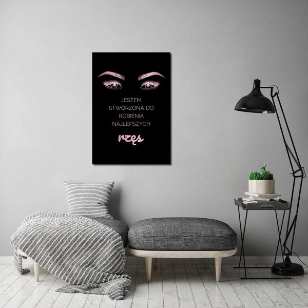 napis na plakacie rose gold