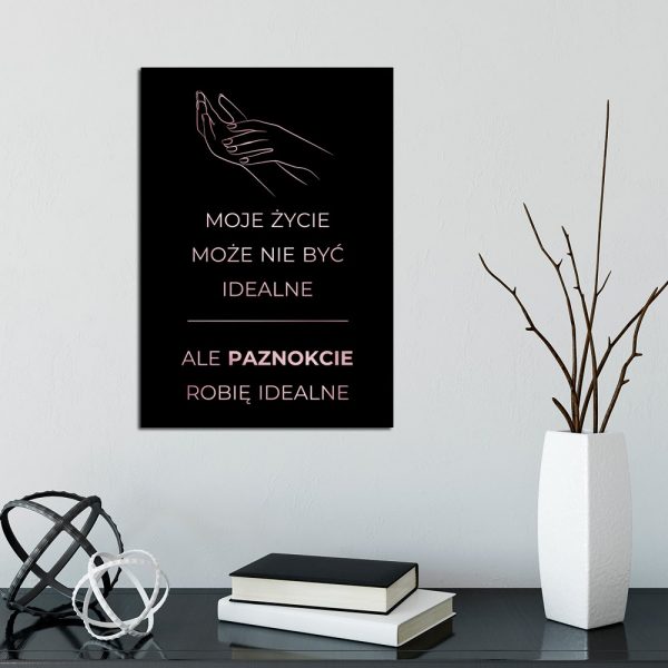 napisy na plakacie rose gold