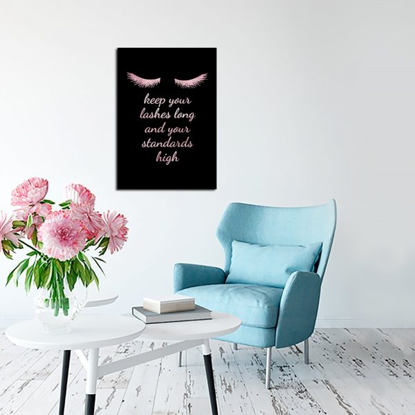 plakat z motywem angielskich napisów