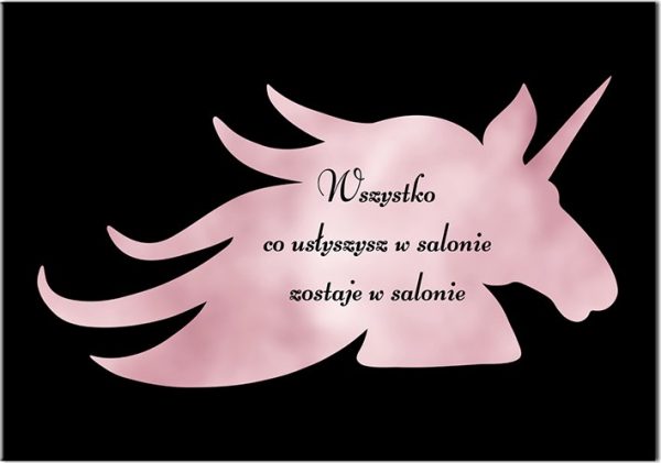 śmieszny plakat do salonu kosmetyczngeo