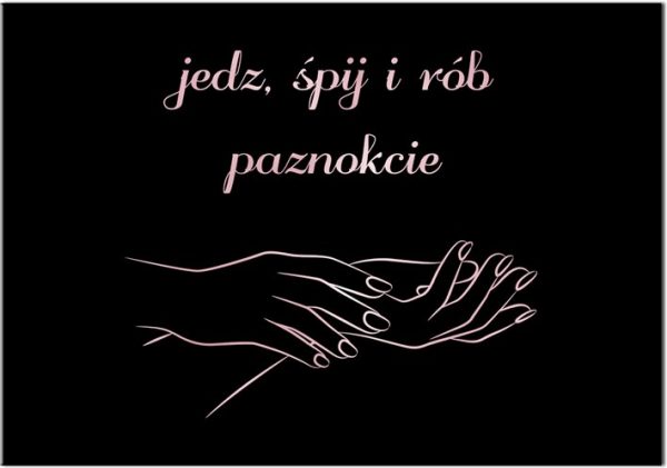 paznokcie na plakacie jako motyw