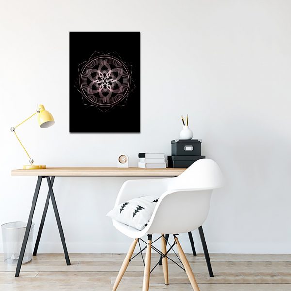 mandala jako wzór na plakacie