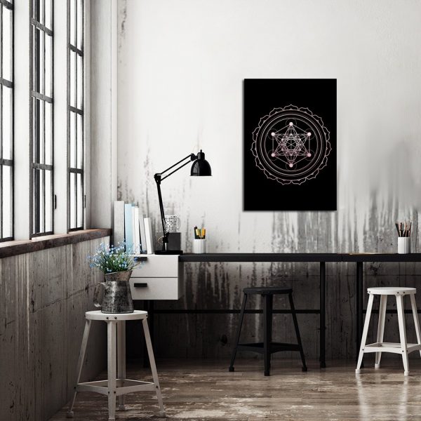 plakat różowe złoto