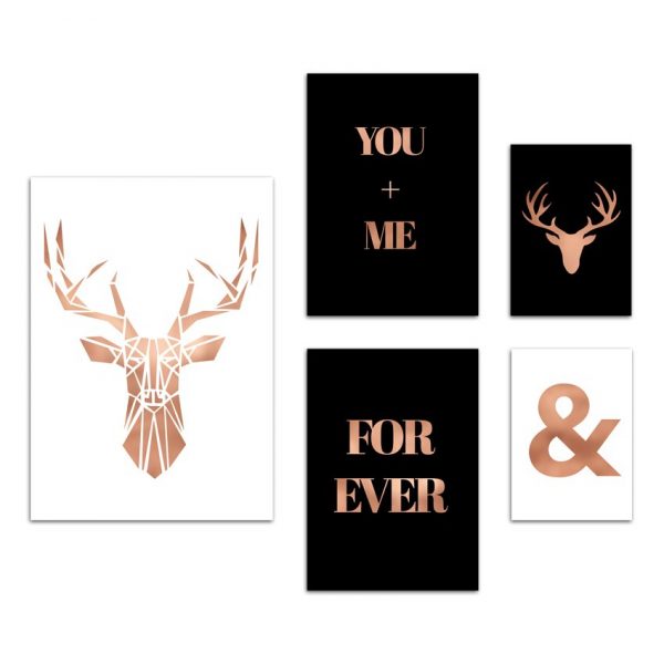 plakaty miedziane z napisami