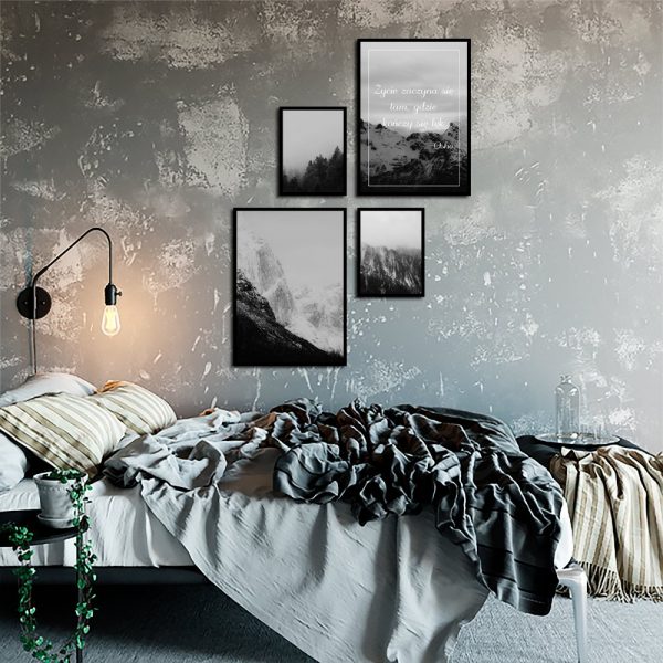 plakaty czarno-białe