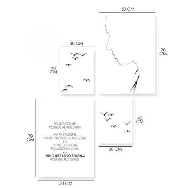 dekoracje czarno-białe